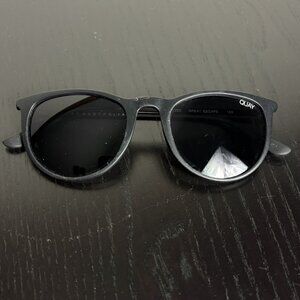 QUAY Black Great Escape Polarized Sunglasses Unisex